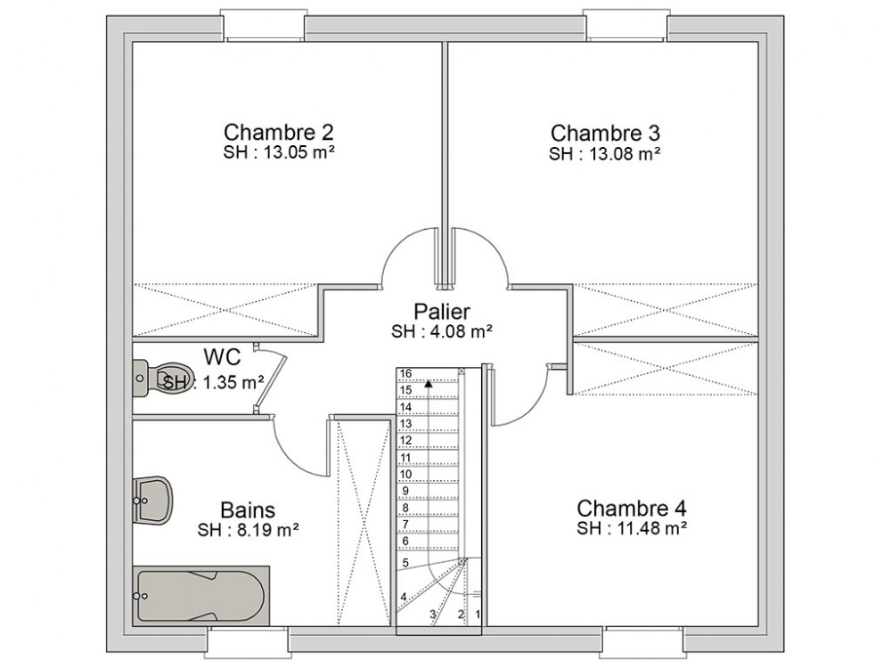 plan de maison perdu