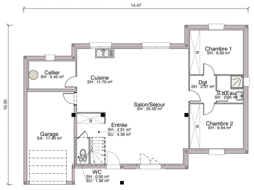plan de maison nouvelle tendance