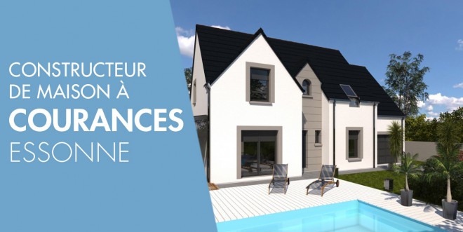 Exemple de construction maison neuve à Courances