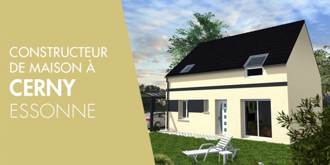 Exemple de construction maison neuve à Cerny