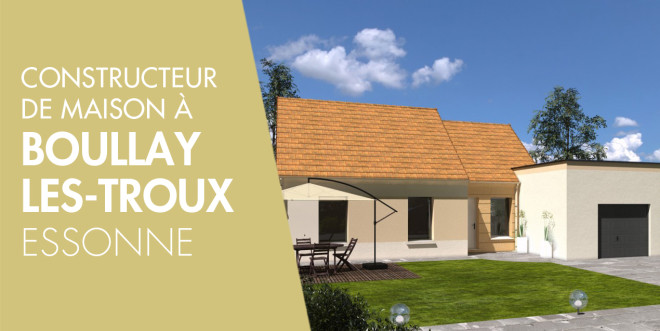 Exemple de construction maison neuve à Boullay-les-Troux