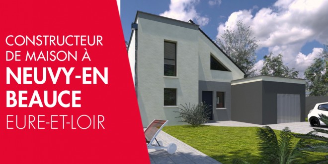 Exemple de construction maison neuve à Neuvy-en-Beauce