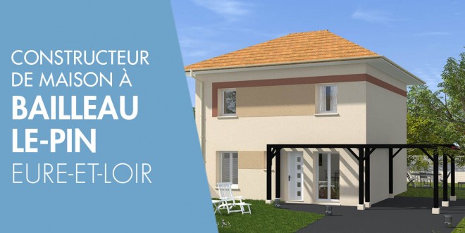 Exemple de construction maison neuve à Bailleau-le-Pin