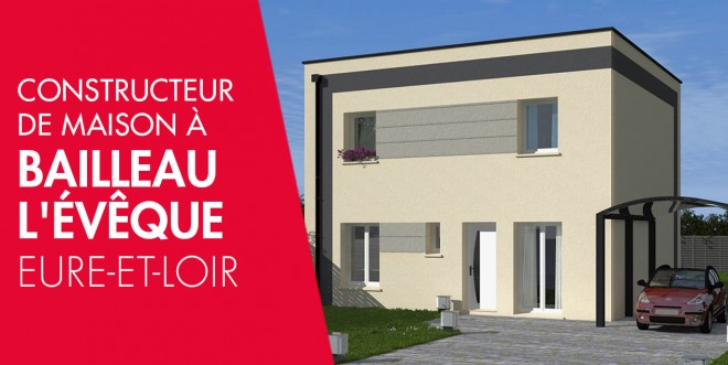 Exemple de construction maison neuve à Bailleau-l'Évêque