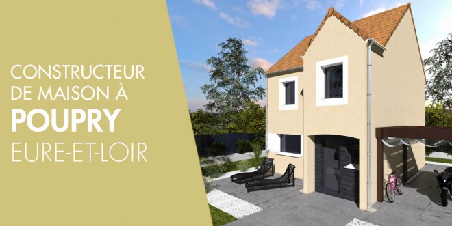 Exemple de construction maison neuve à Poupry
