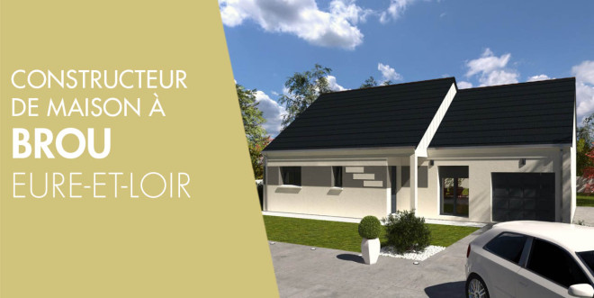 Exemple de construction maison neuve à Brou