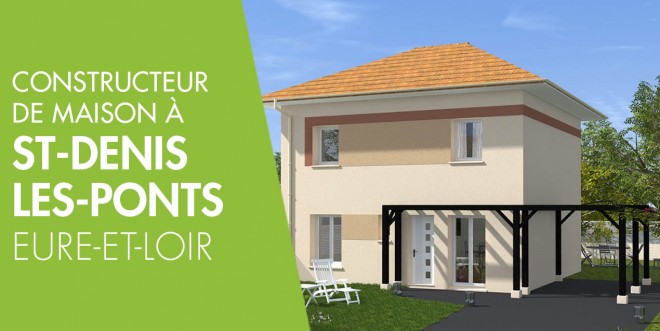 Exemple de construction maison neuve à Saint-Denis-les-Ponts