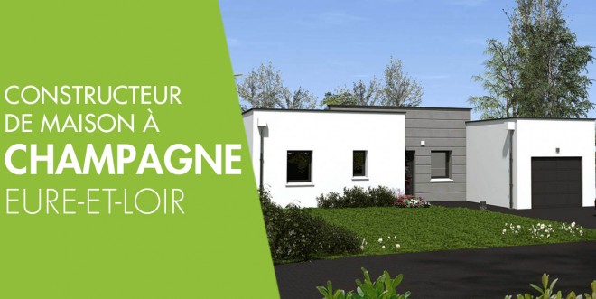 Exemple de construction maison neuve à Champagne