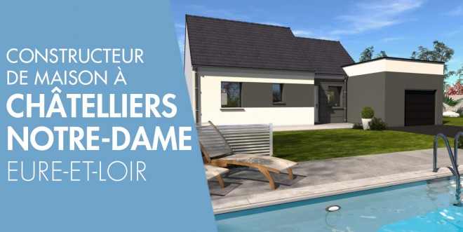 Exemple de construction maison neuve à Châtelliers-Notre-Dame