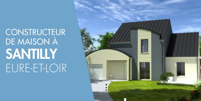 Exemple de construction maison neuve à Santilly