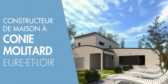 Exemple de construction maison neuve à Conie-Molitard