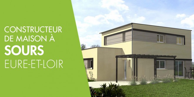 Exemple de construction maison neuve à Sours