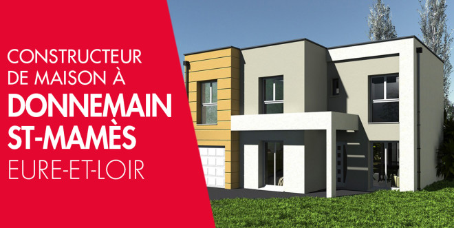 Exemple de construction maison neuve à Donnemain-Saint-Mamès
