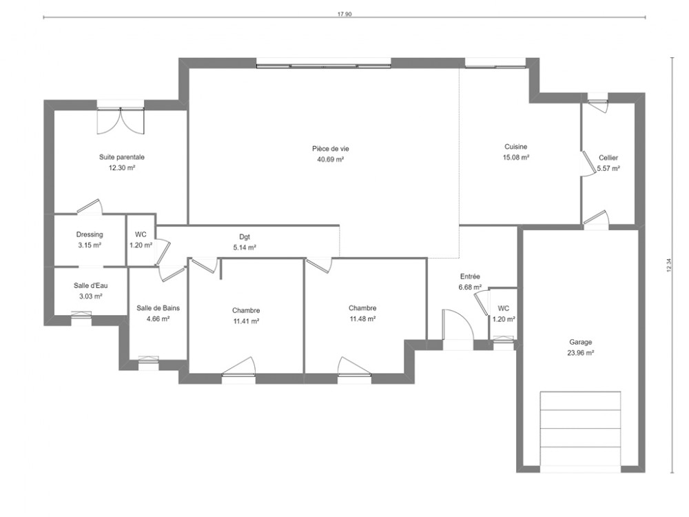 Maison Contemporaine De Plain Pied 3