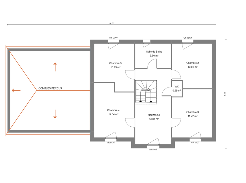 Plan Maison Etage 5 Chambres Gratuit | Ventana Blog