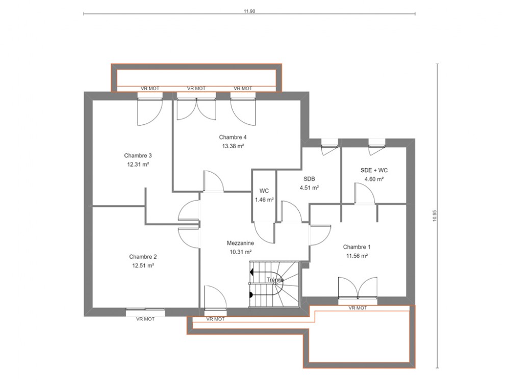 Plan De Maison Neuve Moderne 131 M²