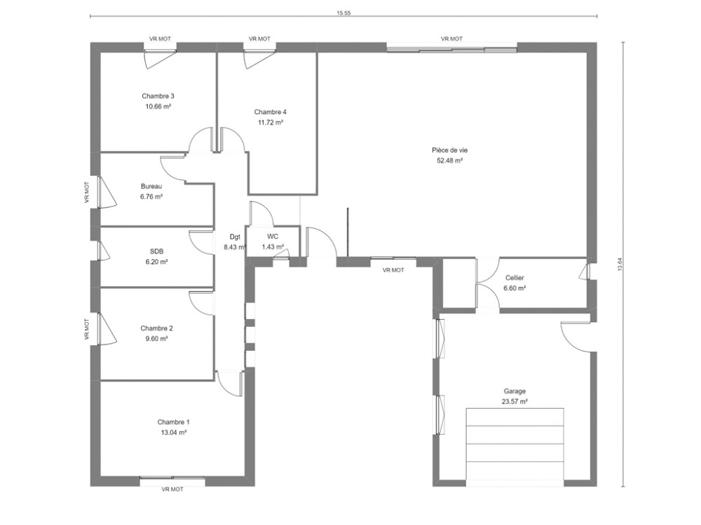 Plan De Maison Neuve En U Autour D Un